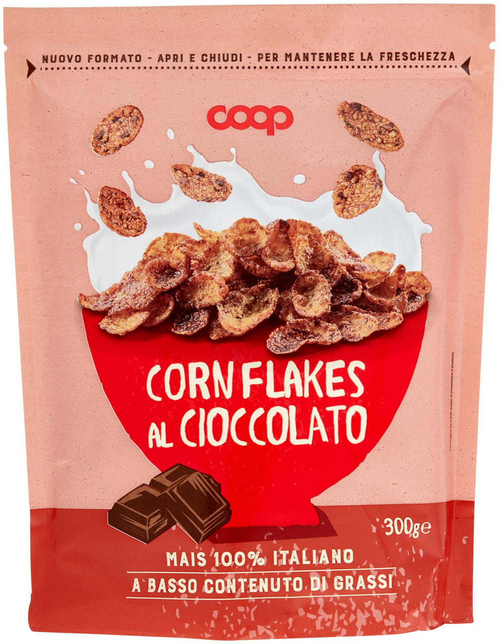 Corn flakes al cioccolato coop doypack g 300