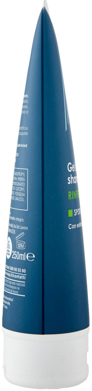 GEL DOCCIA SHAMPOO RINFRESCANTE COSMECOS ACTIVE COOP ML 250 - 1