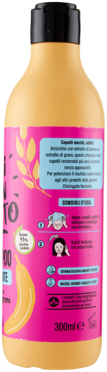 SHAMPOO NUTRIENTE BANANA ED ESTRATTO DI GRANO CHIRINGUITO COOP ML 300 - 3