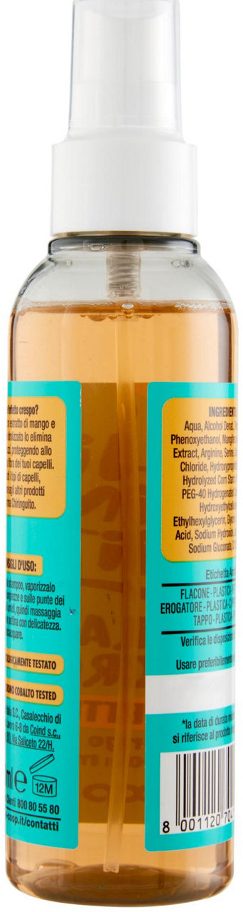 SPRAY ANTICRESPO PROTETTIVO MANGO E AMIDO DI MAIS CHIRINGUITO COOP ML 150 - Immagine 21