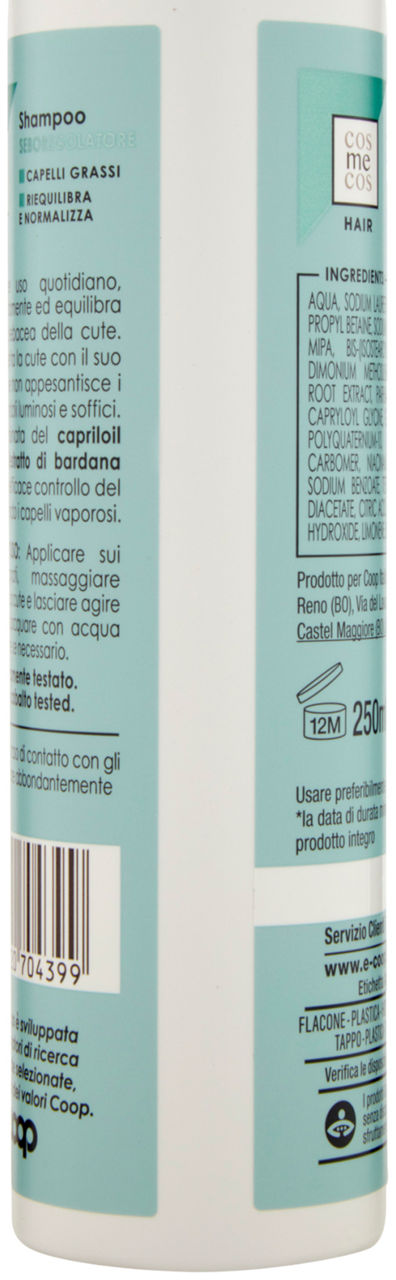 SHAMPOO SEBOREGOLATORE COSMECOS HAIR COOP ML 250 - 2