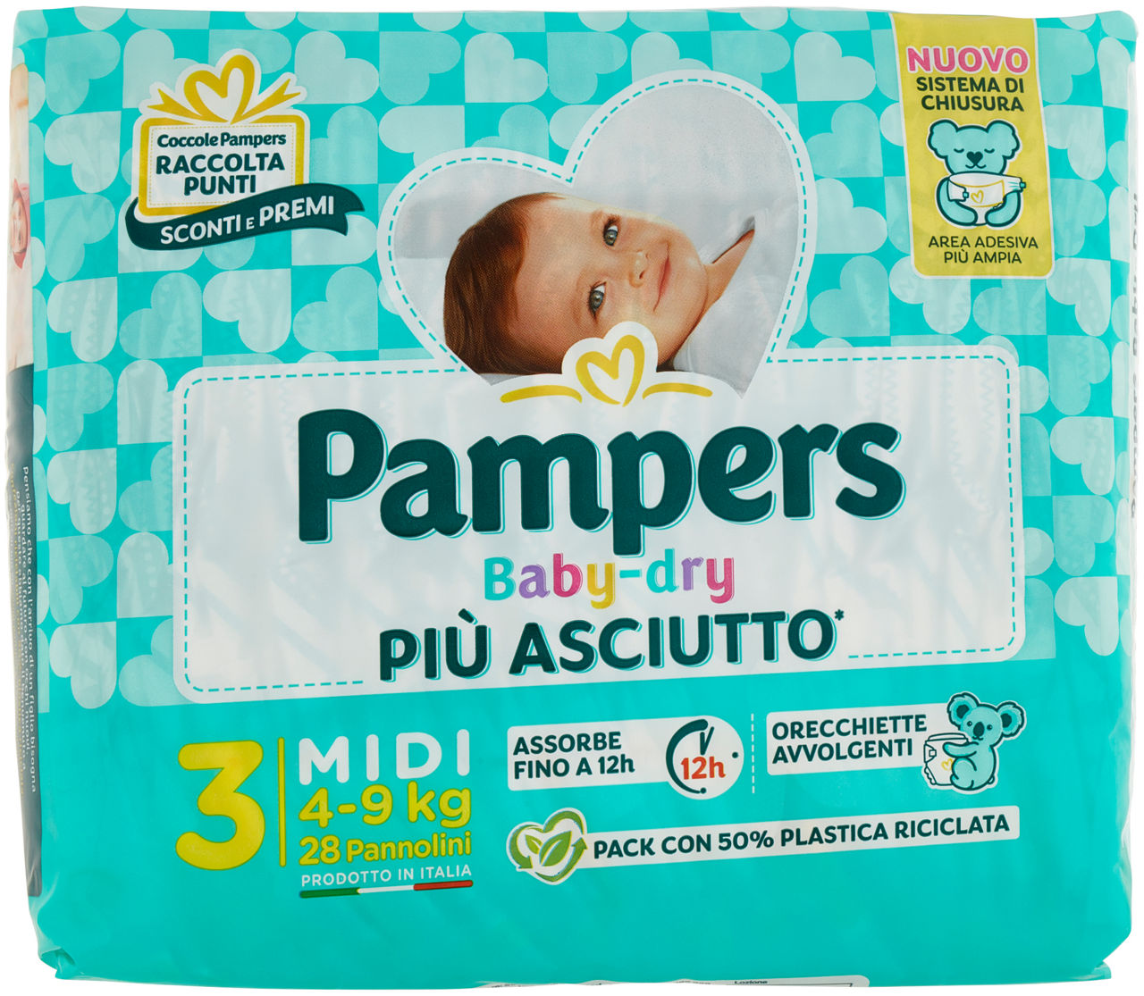 Pannolini pampers baby dry midi pz.28