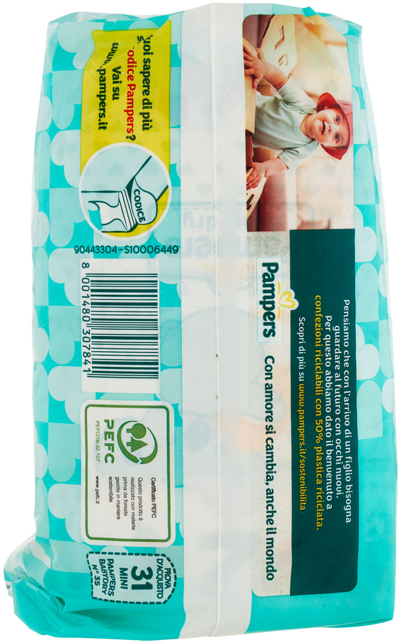 PANNOLINI PAMPERS BABY DRY MINI PZ.31 - 1