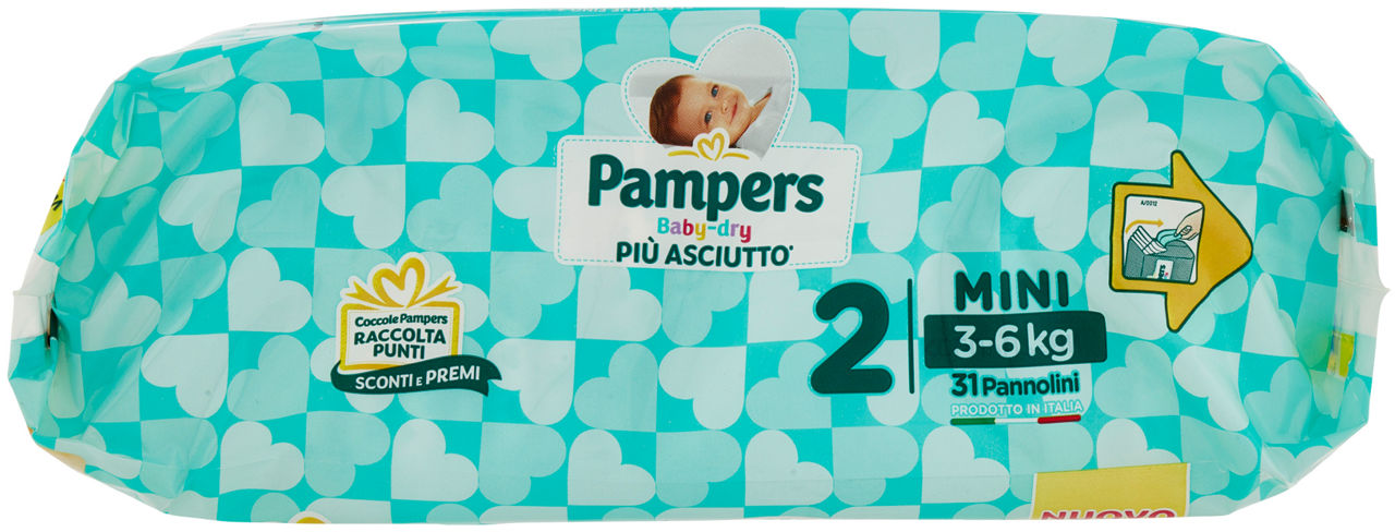 PANNOLINI PAMPERS BABY DRY MINI PZ.31 - 4