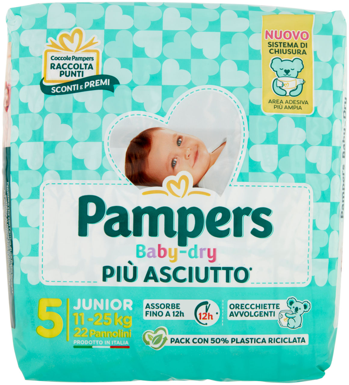 Pannolini pampers baby dry junior pz.22