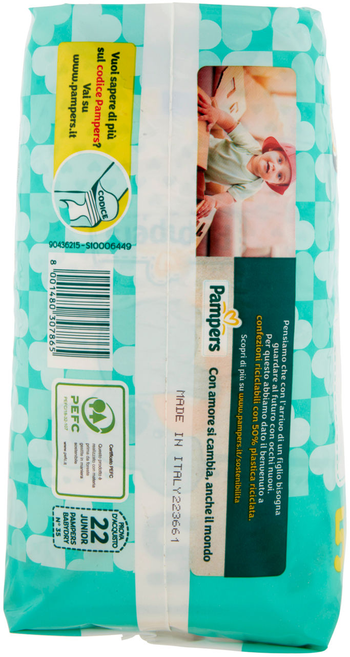 PANNOLINI PAMPERS BABY DRY JUNIOR PZ.22 - 1