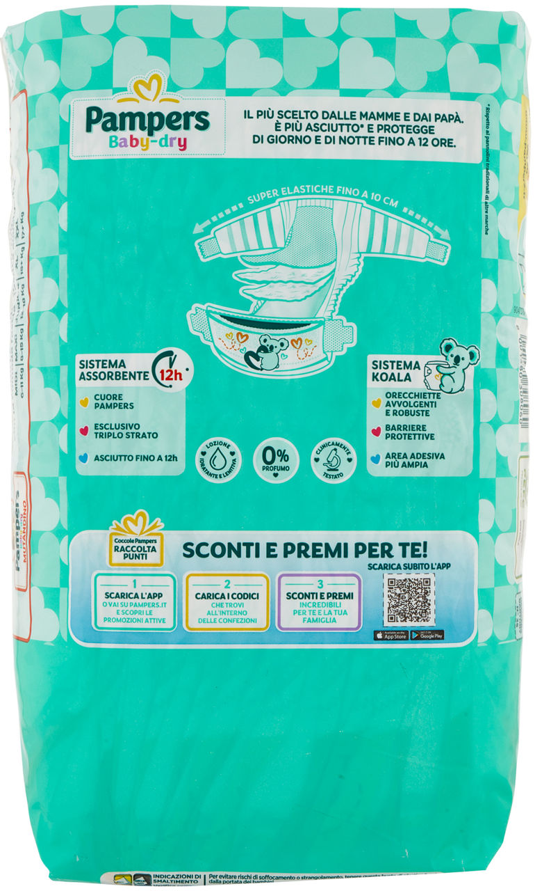 PANNOLINI PAMPERS BABY DRY XL PZ.17 - 2