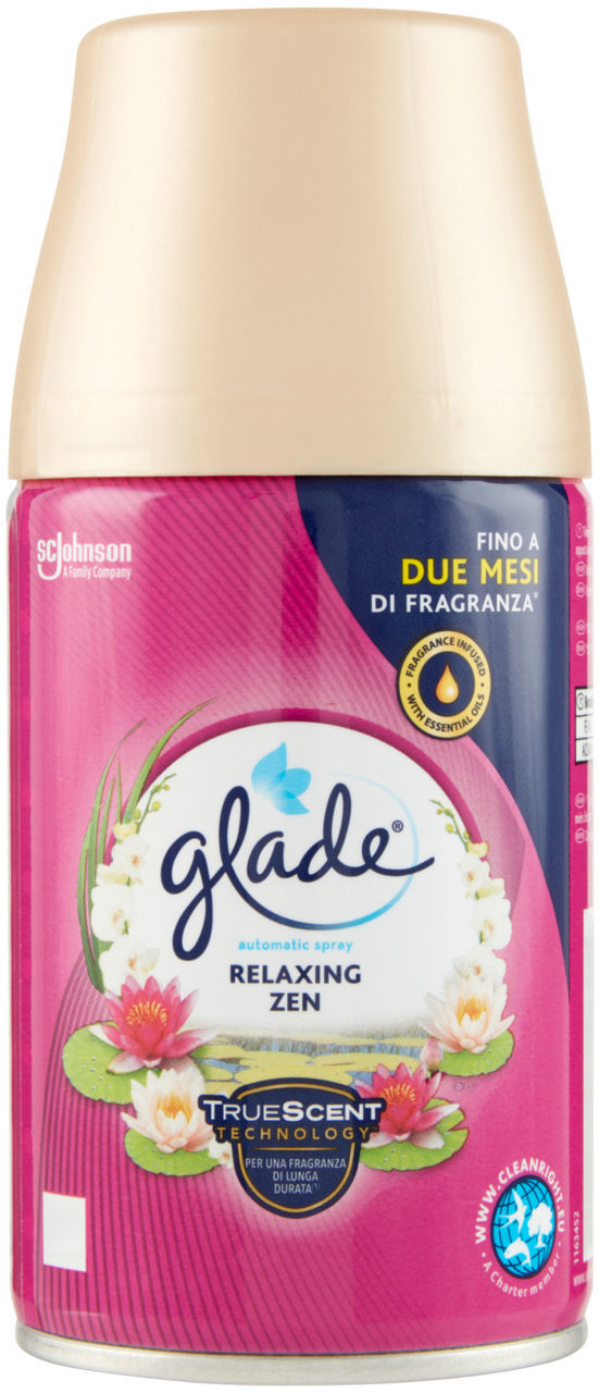 Deodorante ambiente glade automatic spray ricarica relaxing zen ml 0,269