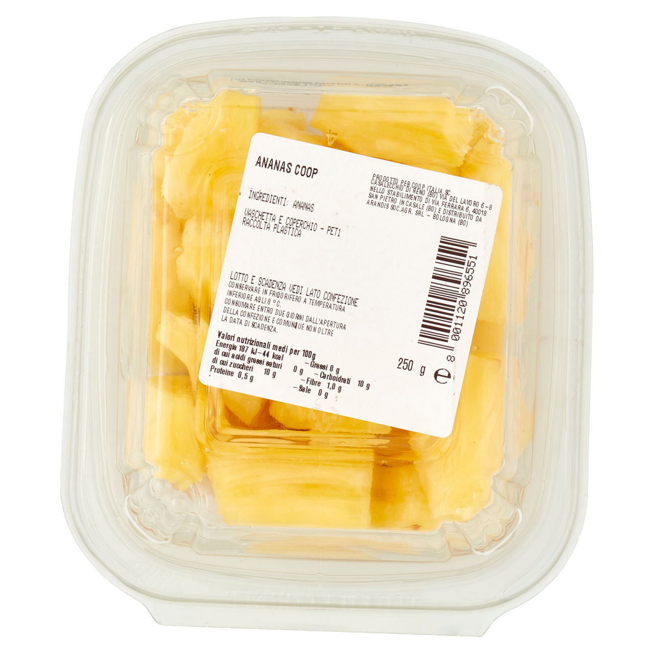 Ananas a cubetti 250 gr - Immagine 111