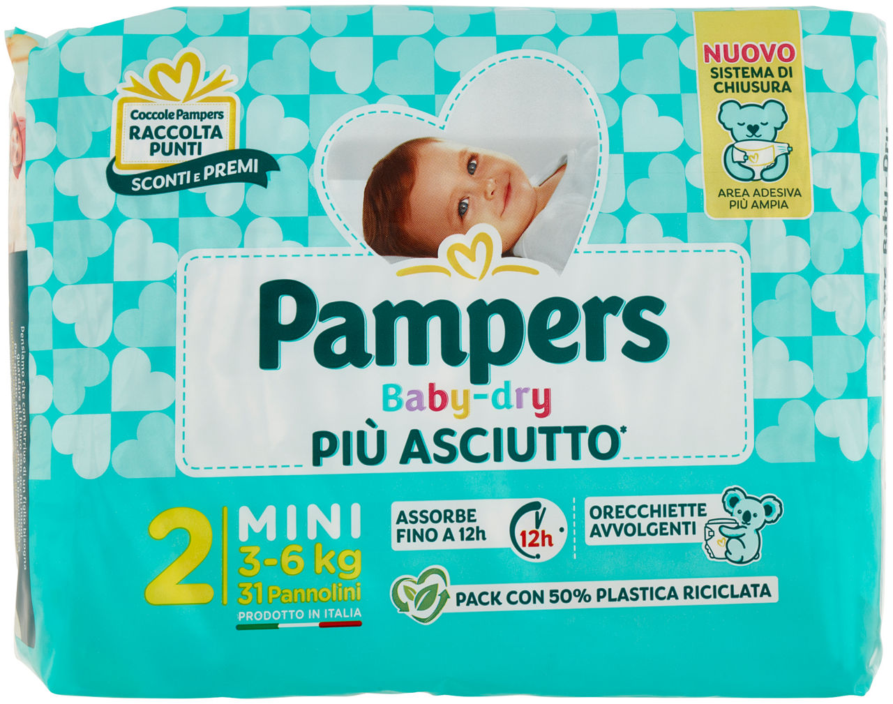 Pannolini pampers baby dry mini pz.31