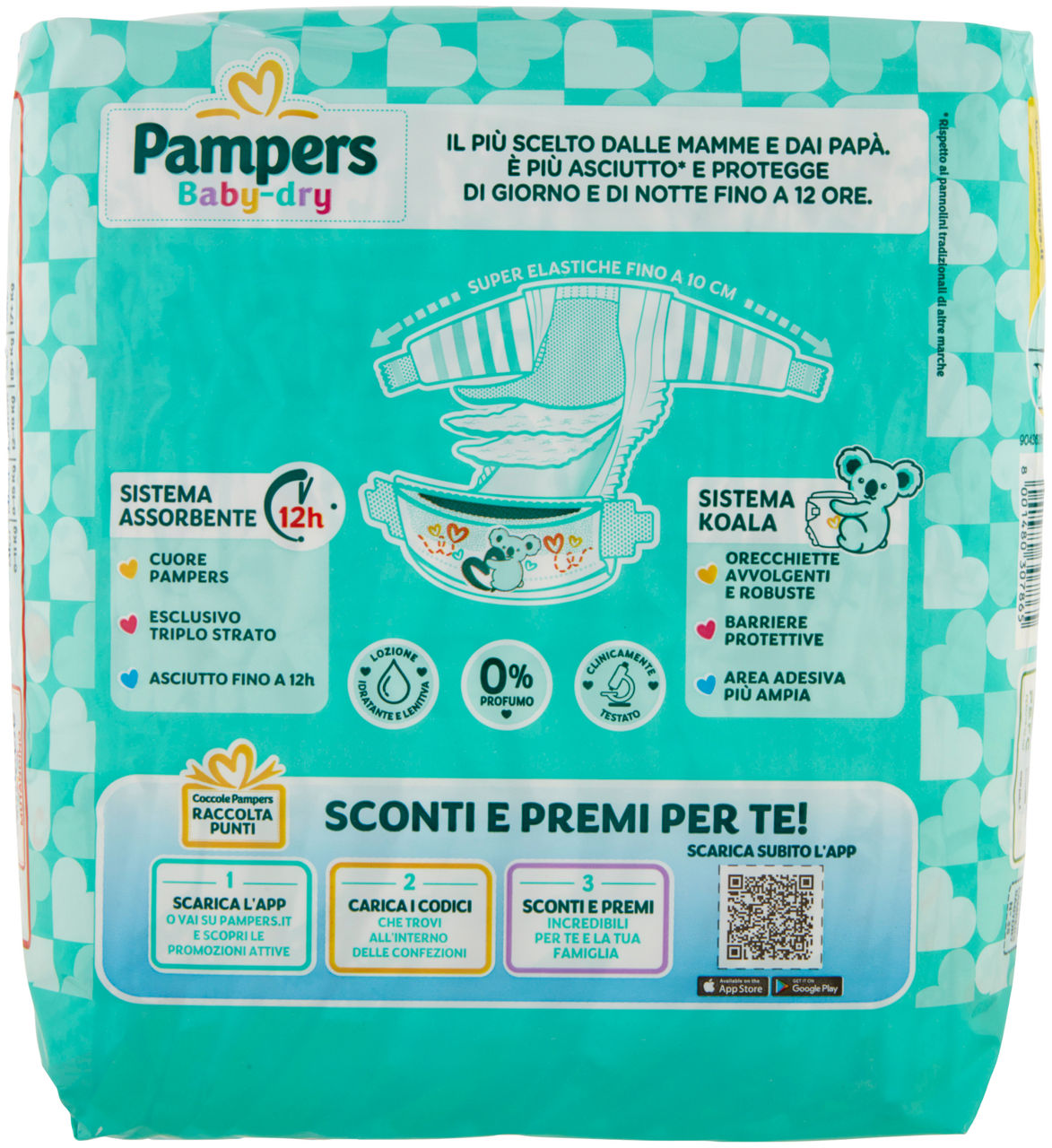 PANNOLINI PAMPERS BABY DRY JUNIOR PZ.22 - 2