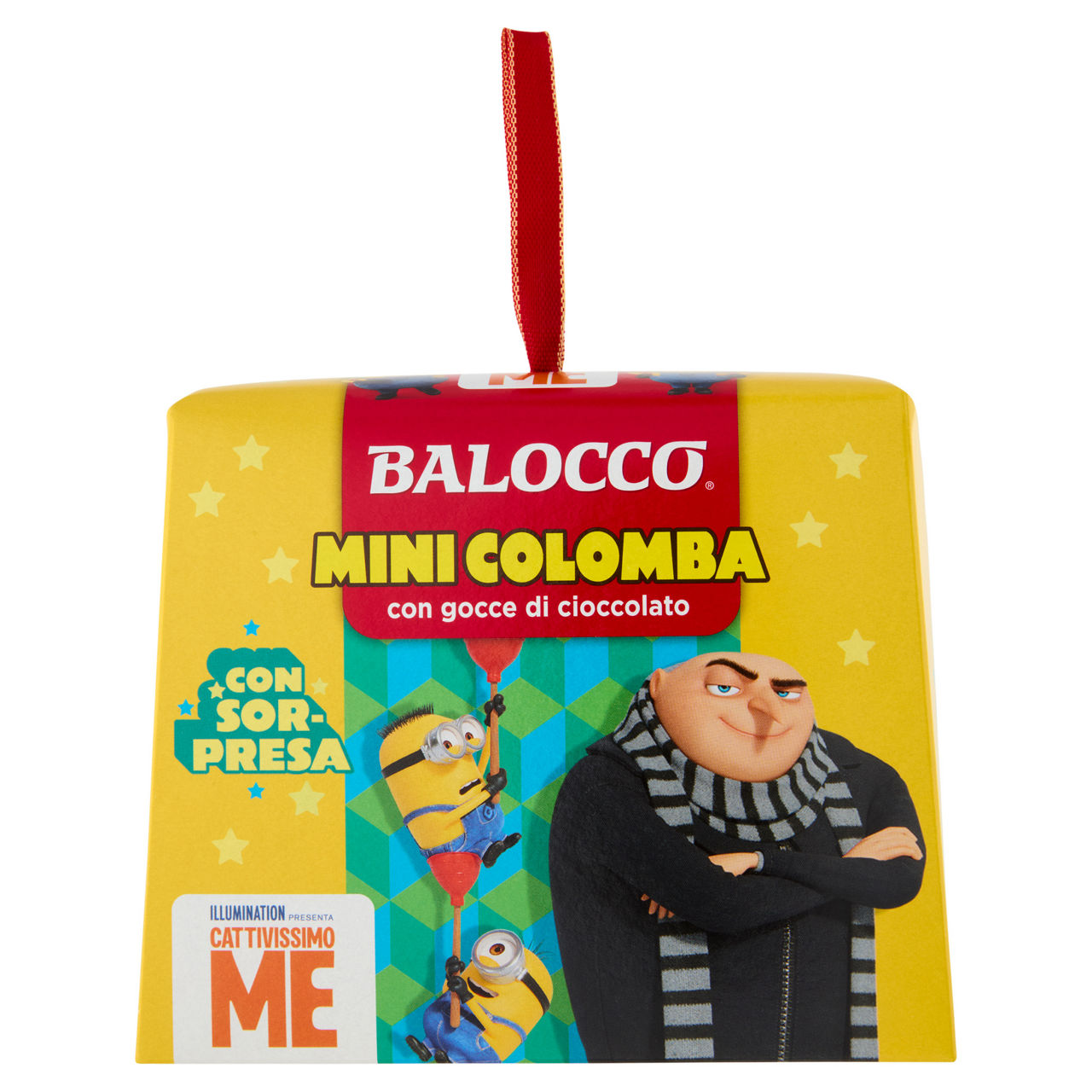 Mini colomba minions con gocce di cioccolato 100 gr