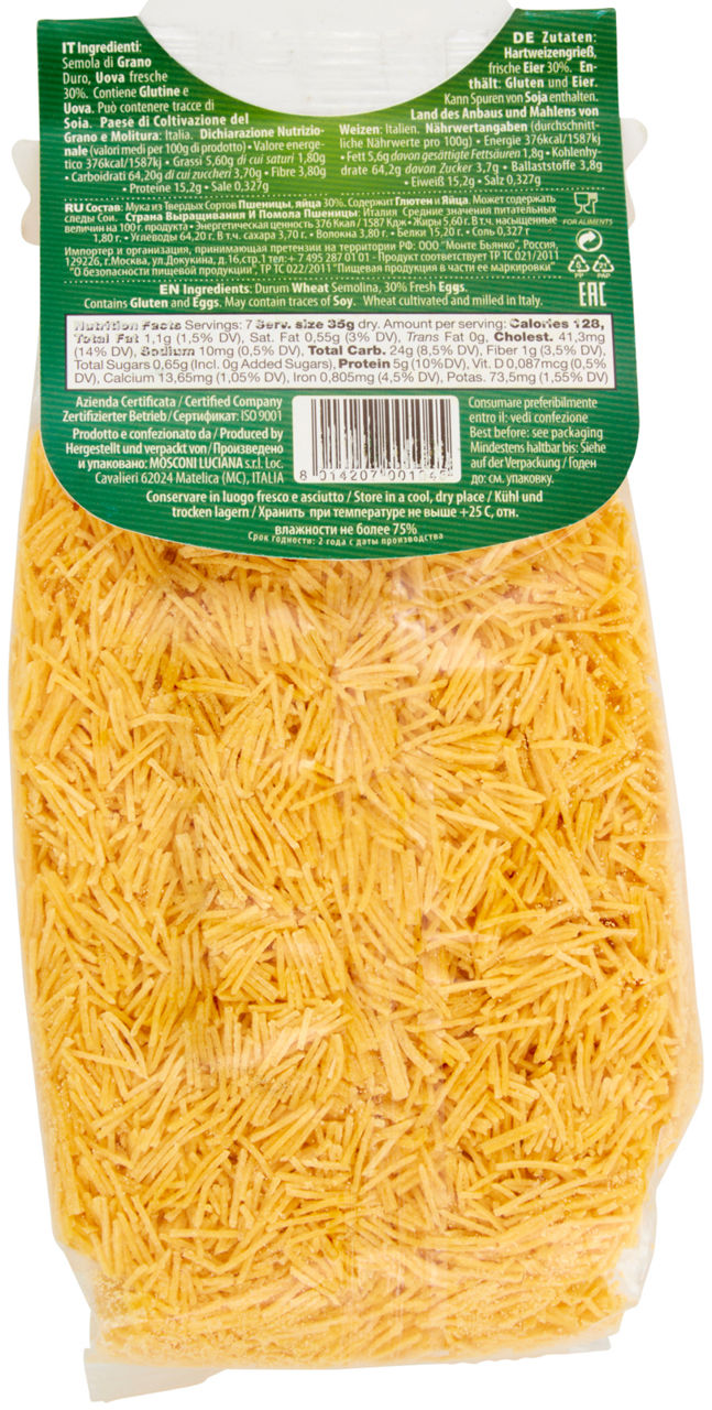 Pasta all'uovo filini 250 gr - Immagine 21