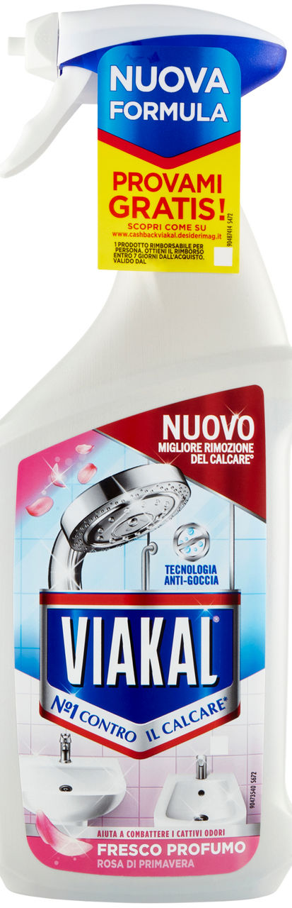 Detergente anticalcare spray fresco profumo 720 ml