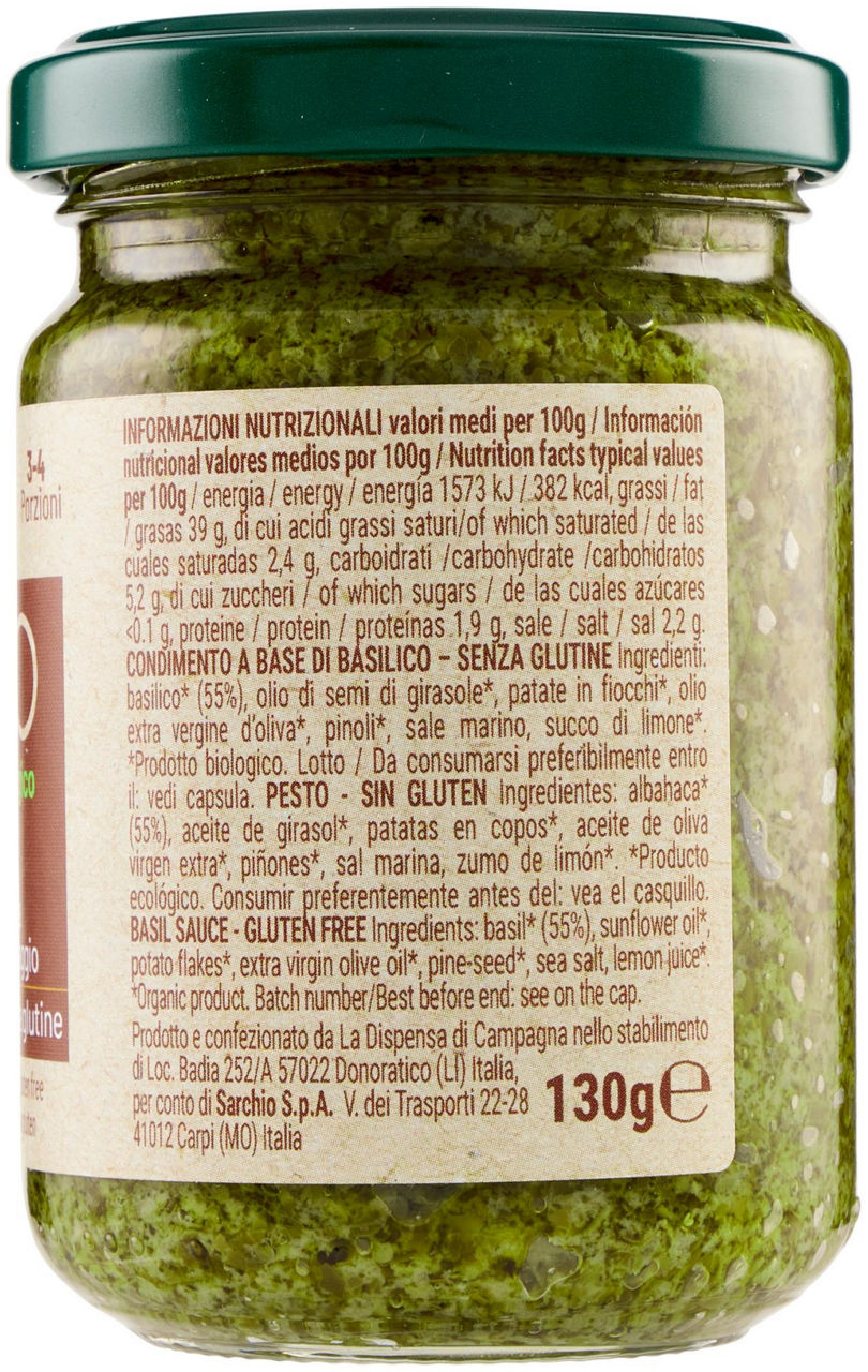 PESTO BIO 130GR.SARCHIO S-GUT - Immagine 31