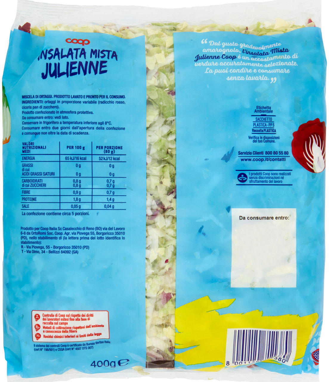 INSALATA MISTA JULIENNE 400G - Immagine 111