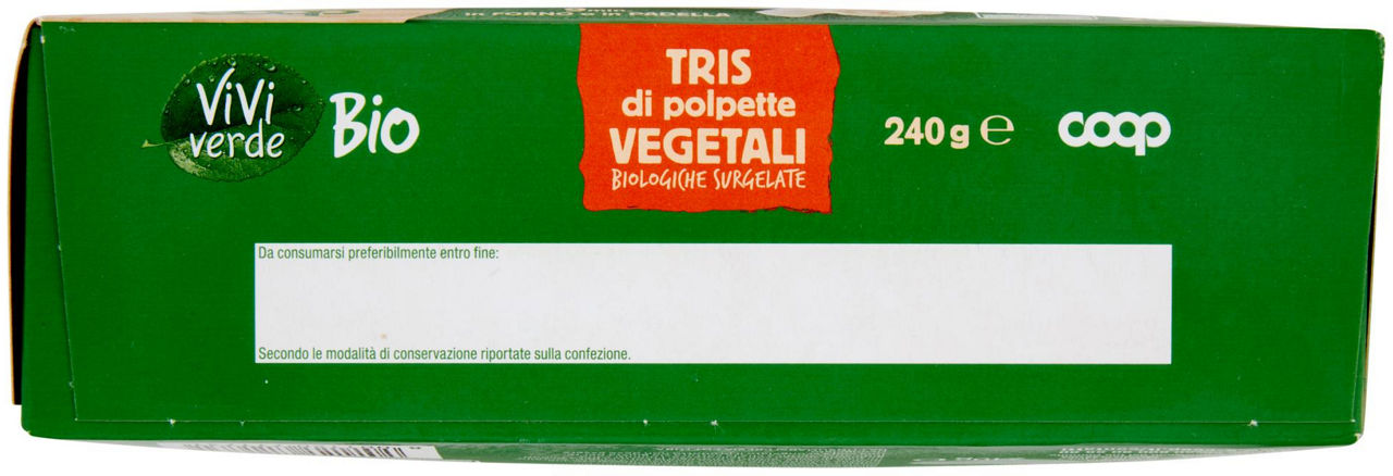 TRIS DI POLPETTINE VEGETALI BIO VIVIVERDE COOP ASTUCCIO G 240 - Immagine 51