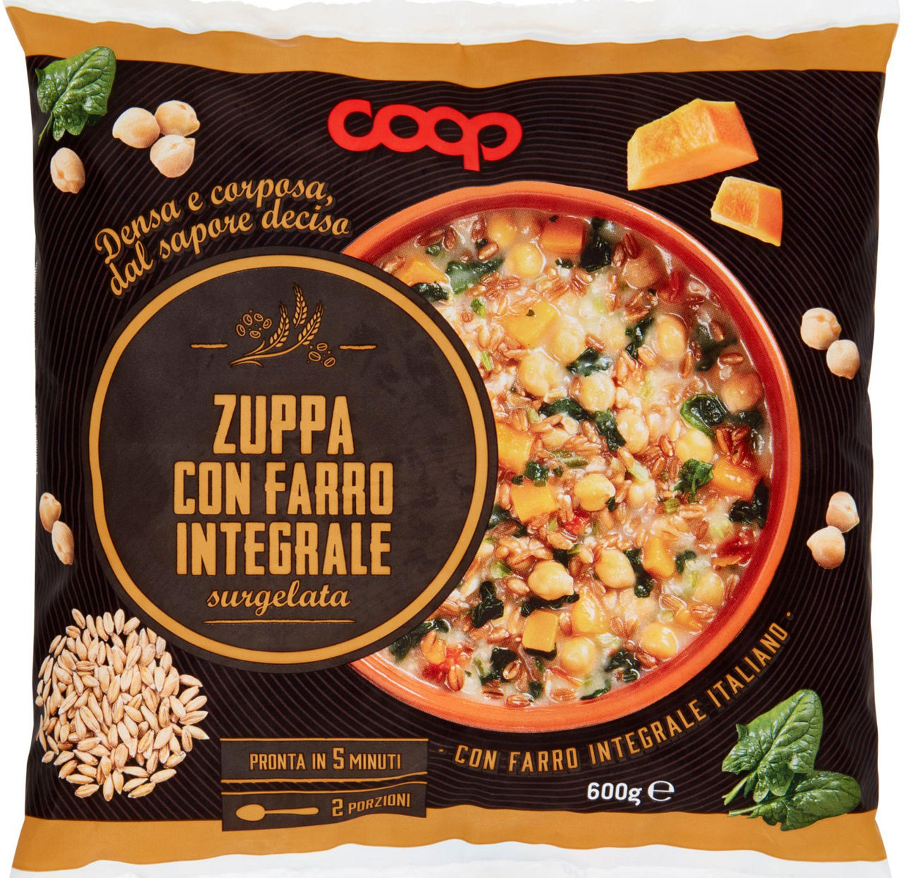Zuppa con farro integrale coop surg. g 600