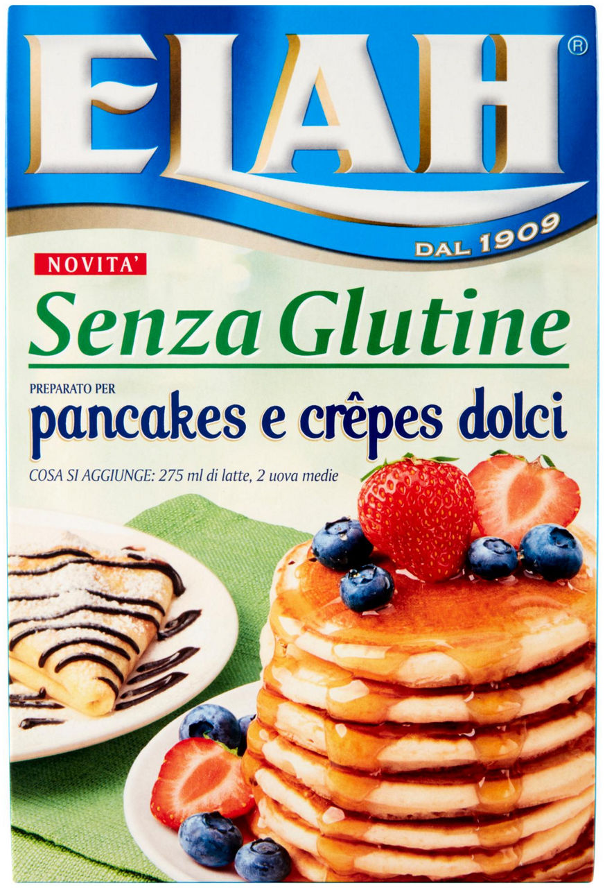 Preparato pancakes senza glutine  elah g 280