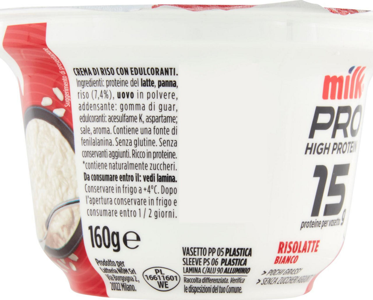 Risolatte proteico bianco 160 gr - Immagine 51