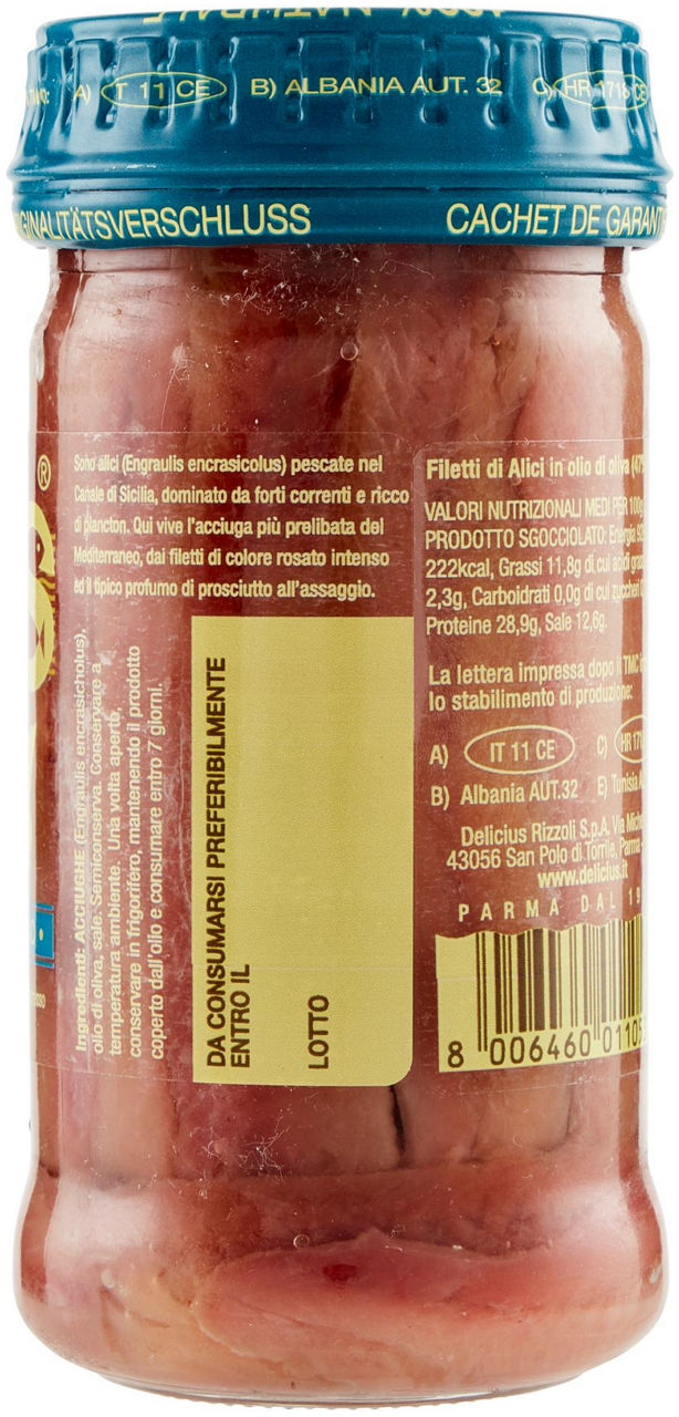 FILETTI DI ALICI CANALE DI SICILIA O/O DELICIUS G100 - Immagine 21