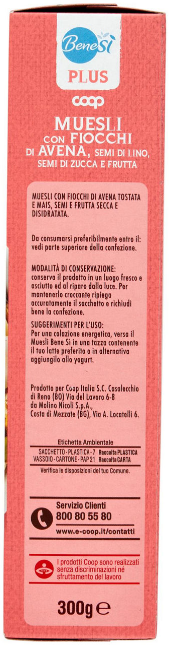 Muesli con fiocchi di avena, semi di lino, semi di zucca e frutta 300 g - Immagine 31