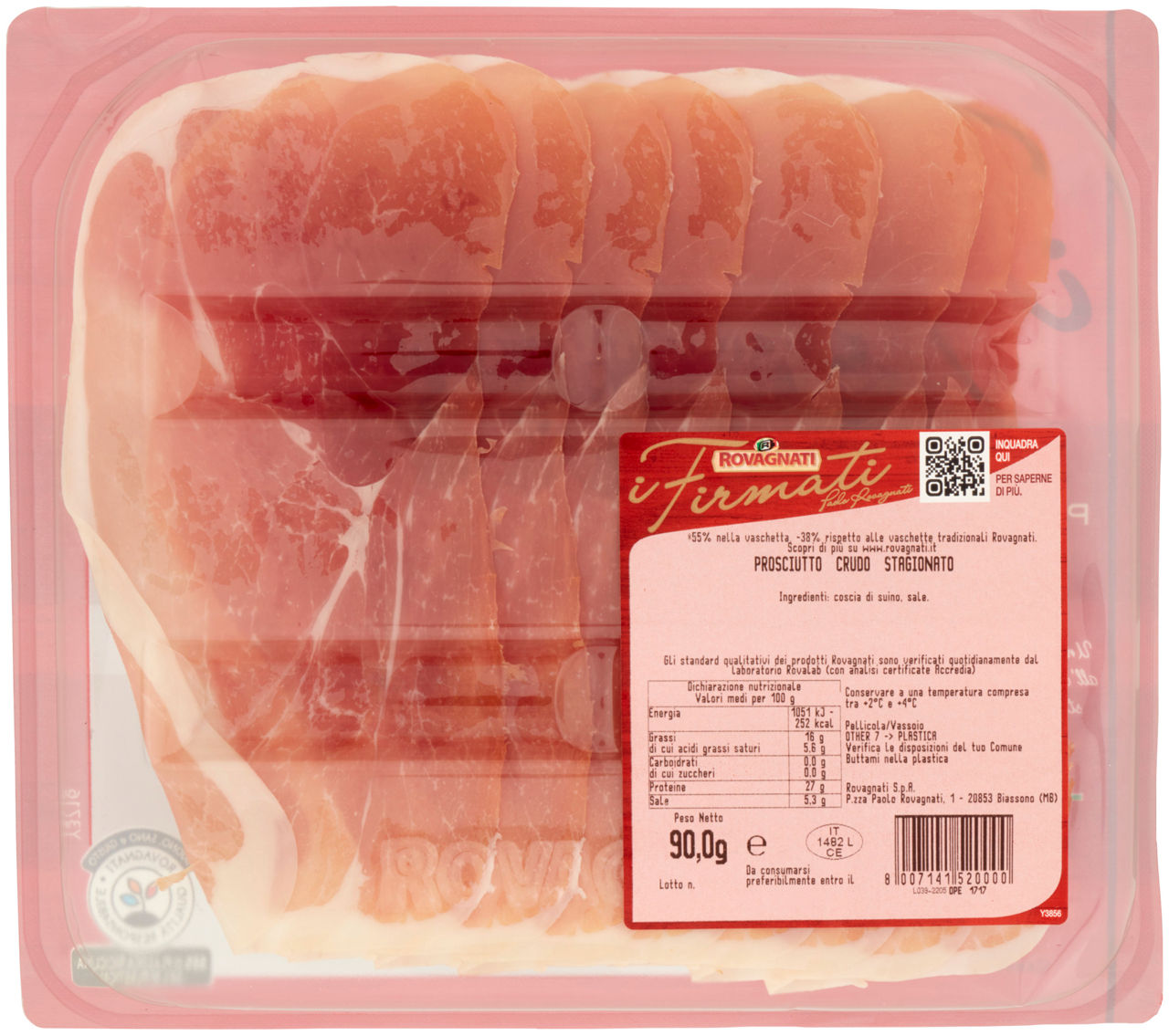 Prosciutto crudo stagionato 90 gr - Immagine 51