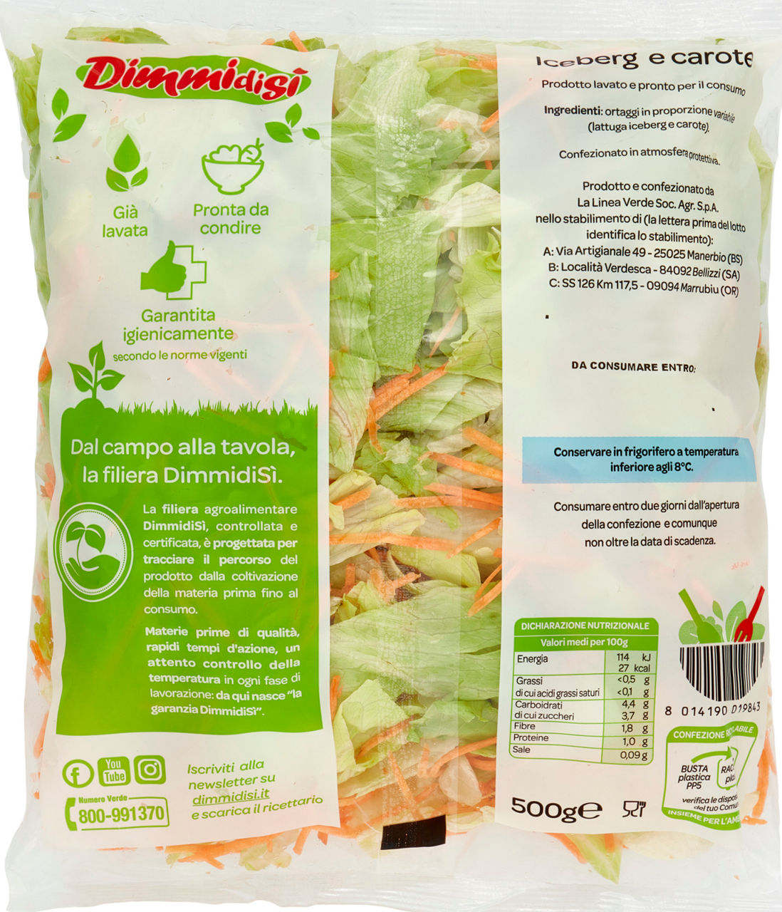 Insalata iceberg e carote 500 gr - Immagine 21