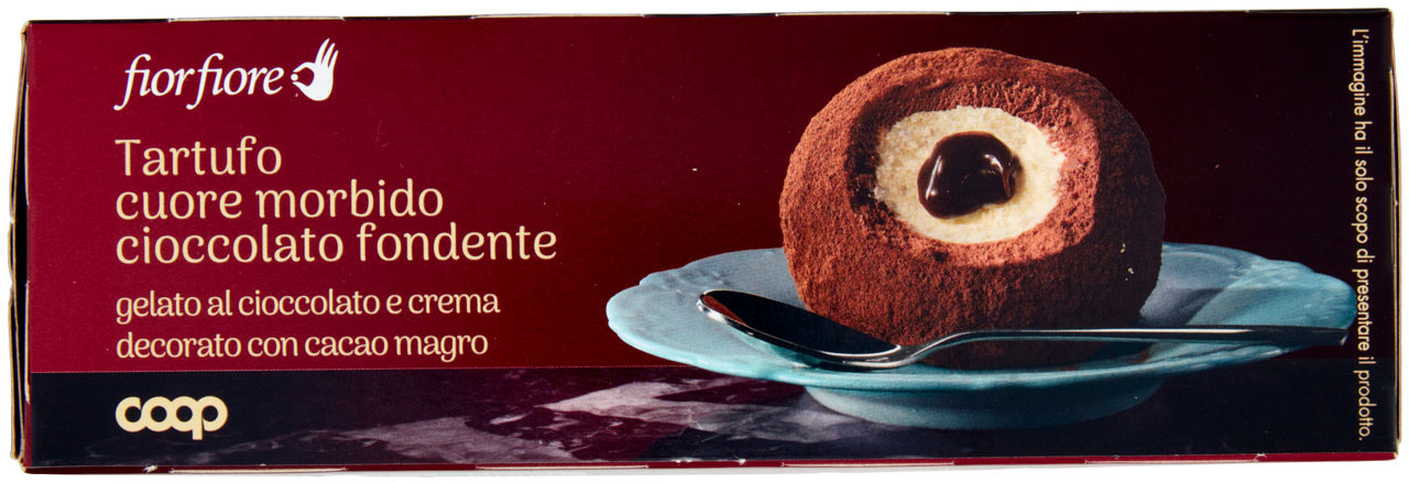 Dessert gelato tartufo alla crema con cuore al cioccolato fondente e cacao amaro 2 pz 190 gr - Immagine 51