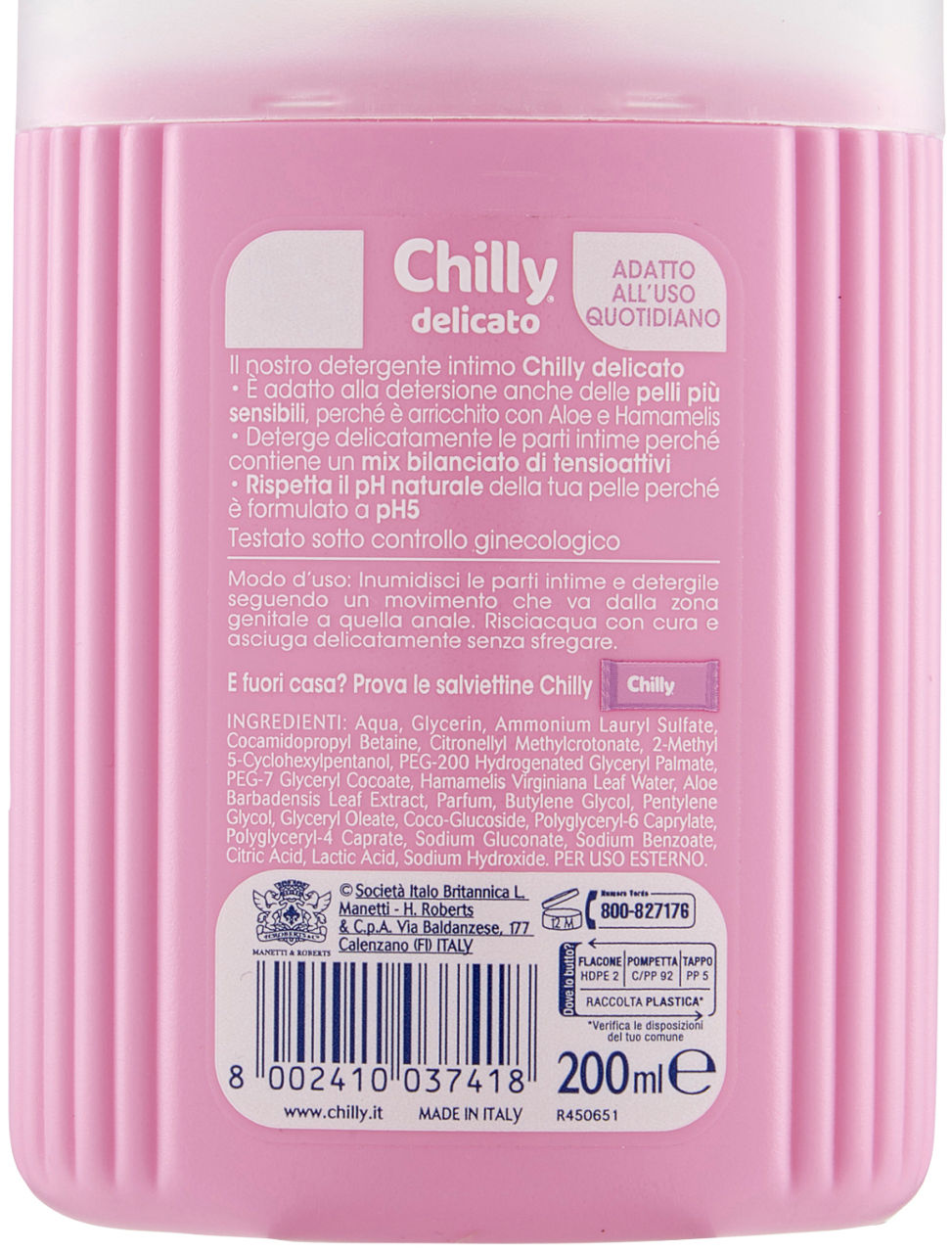 DETERGENTE INTIMO CHILLY DELICATO ML 200 - Immagine 21