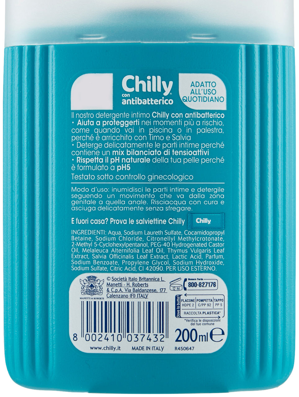 DETERGENTE INTIMO CHILLY ANTIBATTERICO ML 200 - Immagine 21