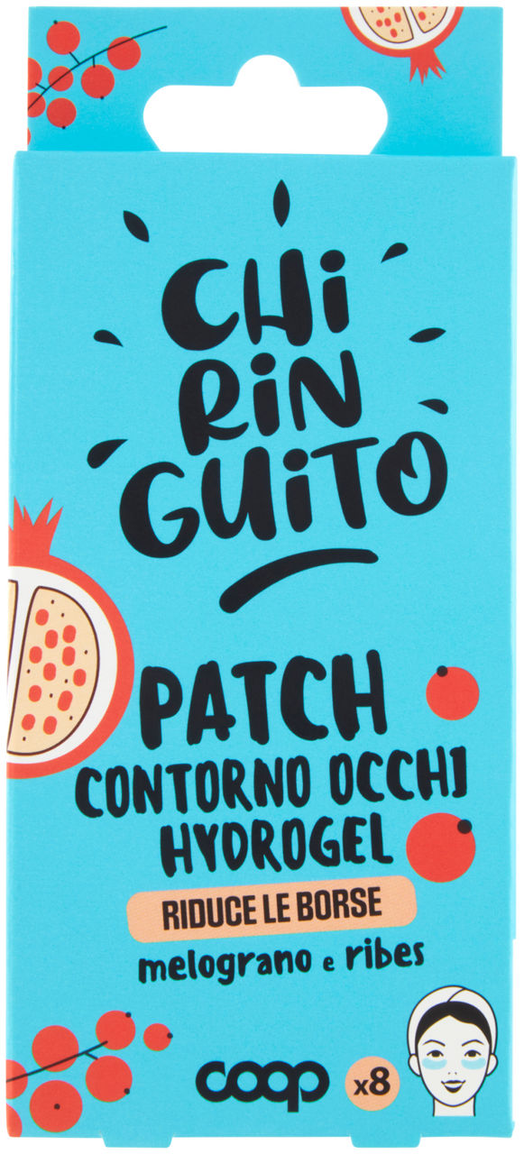 Patch contorno occhi hydrogel riduce le borse chiringuito scatola coop pz.8