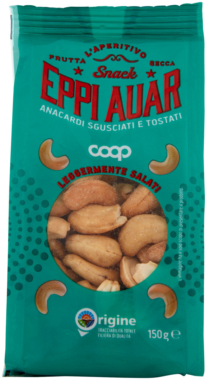 Anacardi sgusciati e tostati 150 gr