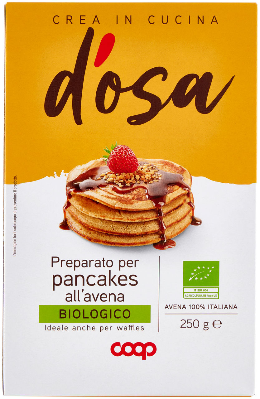 Preparato per pancakes all'avena bio 250 gr - Immagine 01