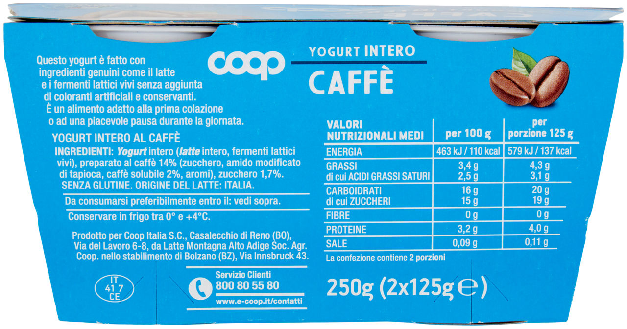 Yogurt intero al caffè 2 pz da 125 gr - Immagine 21