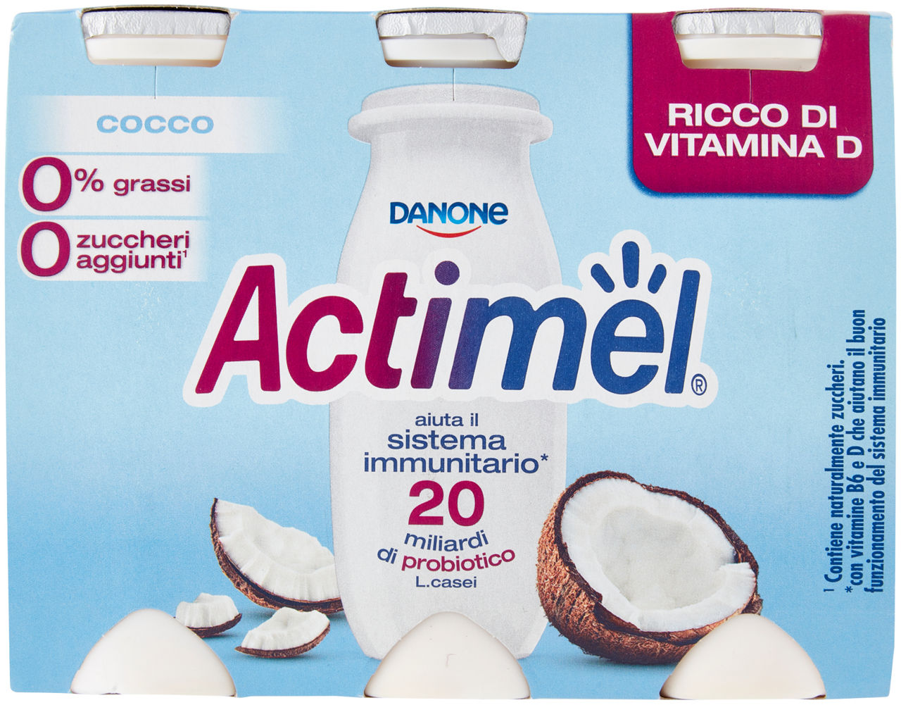Actimel 0% cocco 6x100g