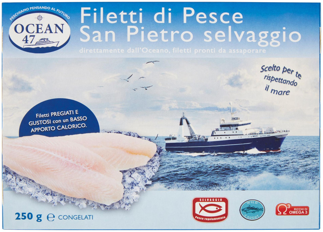 Filetti di pesce san pietro oceanico ocean 47 scatola g 250