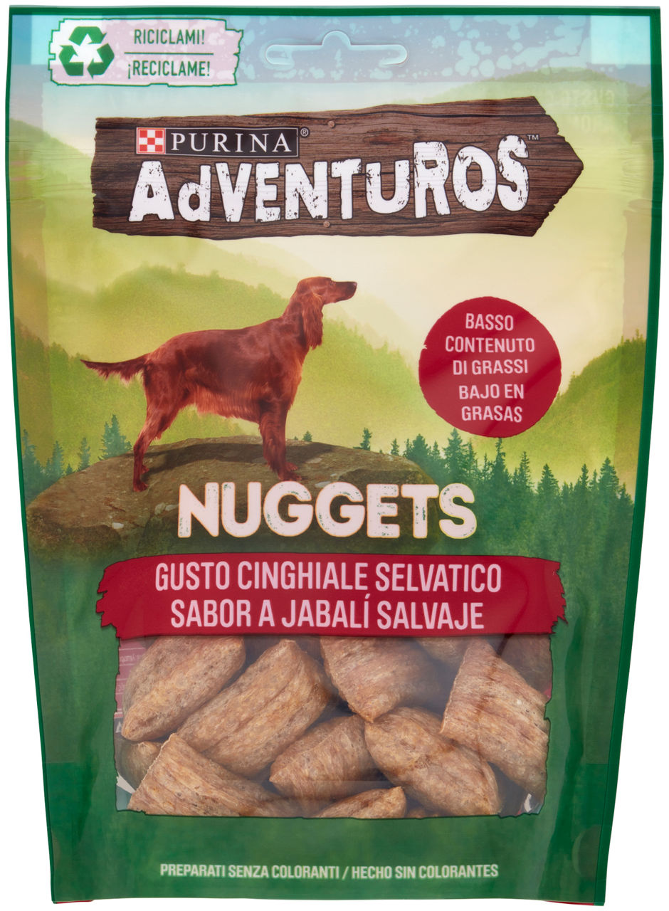 Snack per  cani adventuros nuggets  sacchetto g 90