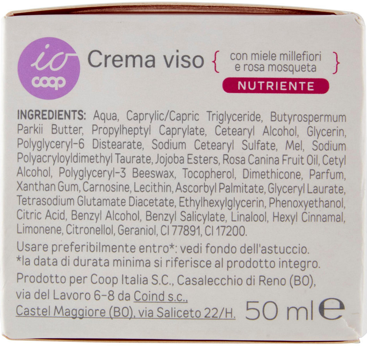 CREMA VISO NUTRIENTE IO COOP ML 50 - Immagine 11