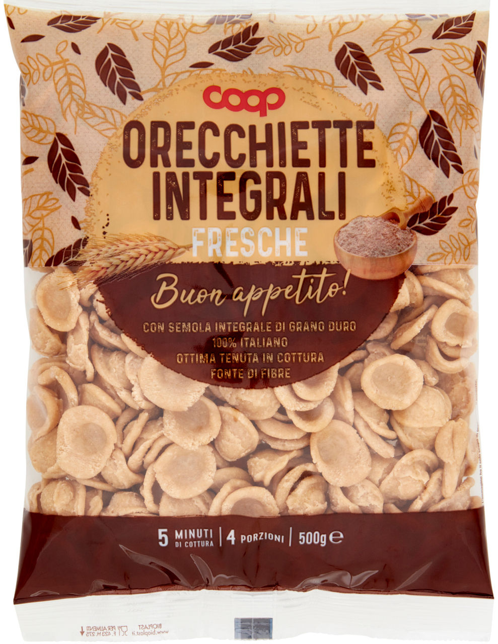 Orecchiette integrali fresche coop g 500