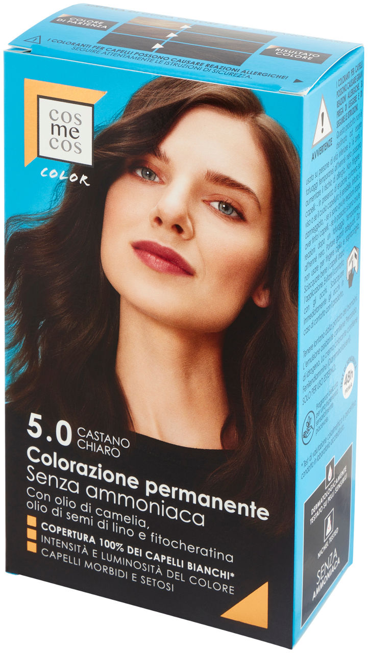 Colorazione per capelli permanente 5.0 castano chiaro 1 pz - Immagine 61