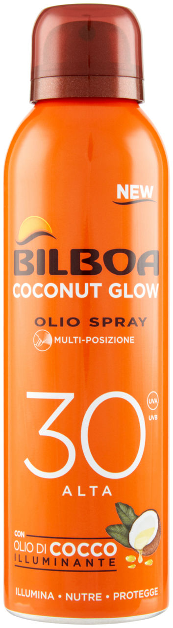 Olio solare bilboa coconut glow spf30 ml 150