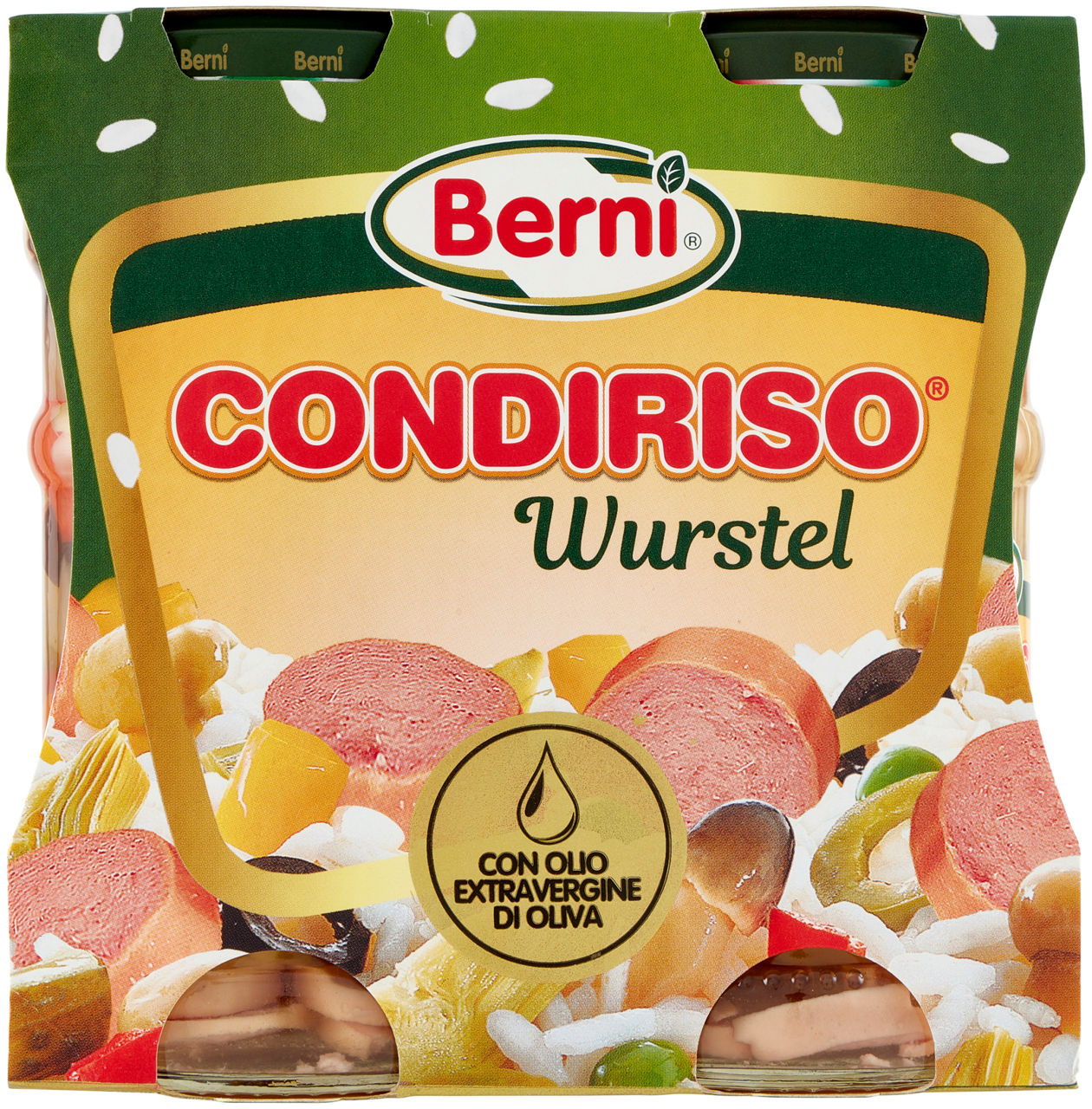 CONDIRISO BERNI WURSTEL CON OLIO EXTRAVERGINE DI OLIVA CLUSTER G300X2 - 0