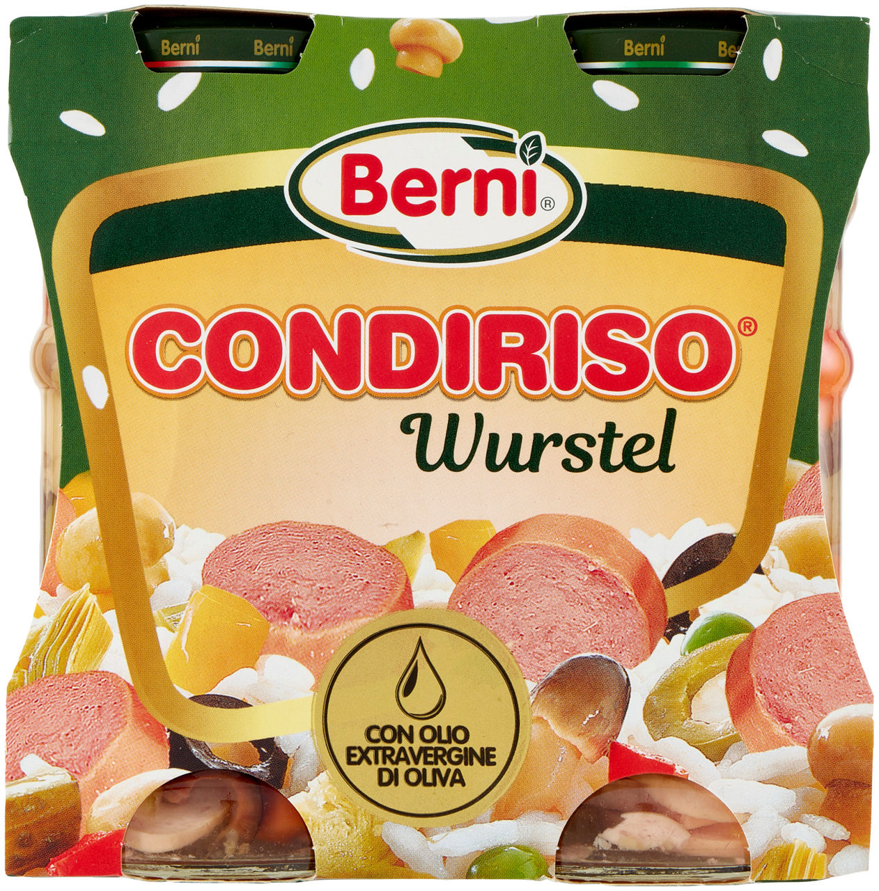 CONDIRISO BERNI WURSTEL CON OLIO EXTRAVERGINE DI OLIVA CLUSTER G300X2 - 2