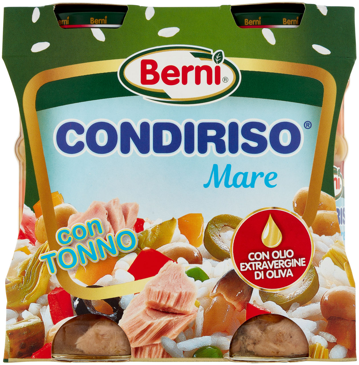 CONDIRISO BERNI MARE/TONNO CON OLIO EXTRAVERGINE DI OLIVA CLUSTER G300X2 - 0