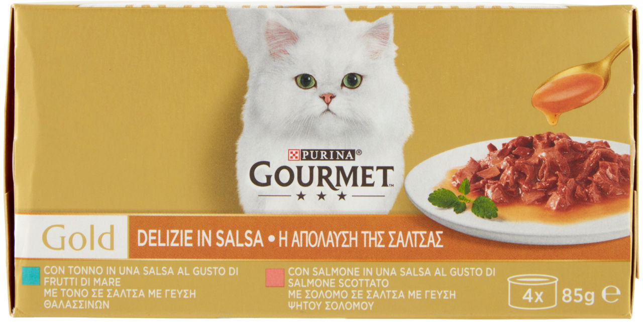 UMIDO GATTO GOURMET GOLD 4XG85 - DELIZIE IN SALSA SAL/TON - Immagine 41