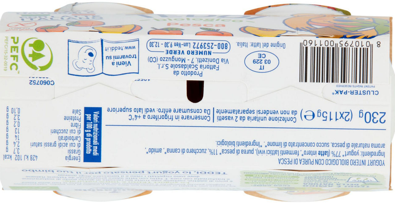 Yogurt bio alla pesca 2 pz da 115 gr - Immagine 51