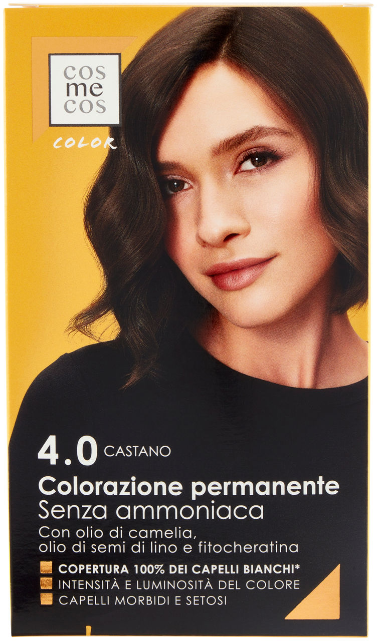 Colorazione per capelli permanente 4.0 castano 1 pz
