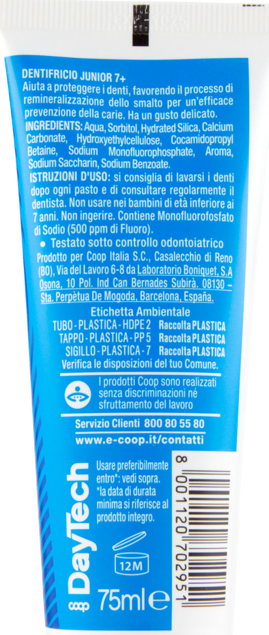 Dentifricio junior anticarie +7 anni 75 ml - Immagine 21