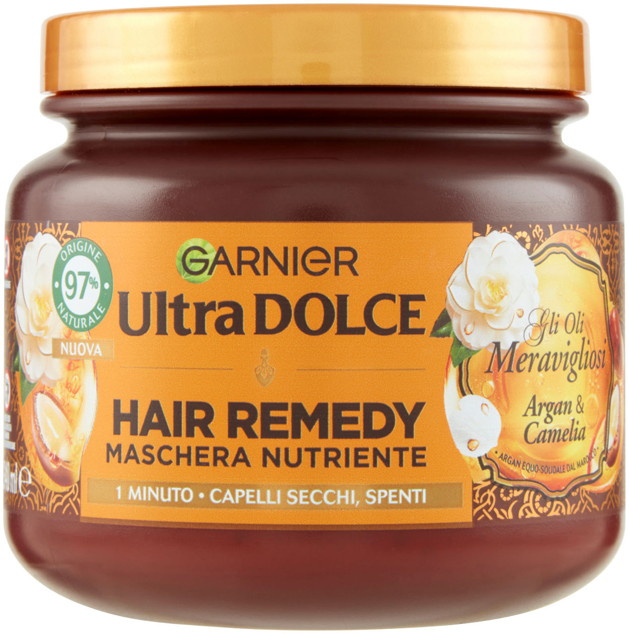 Maschera per capelli garnier ultradolce hair remedy meravigliosa ml 340